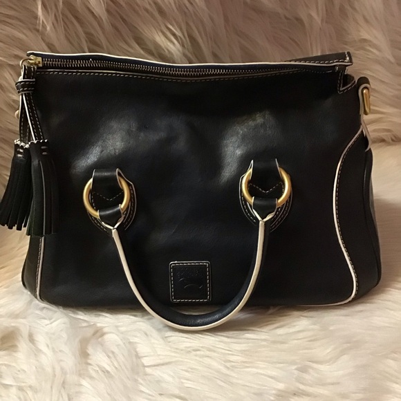 Dooney & Bourke Black Satchel with Gold Accents - Picture 10 of 16